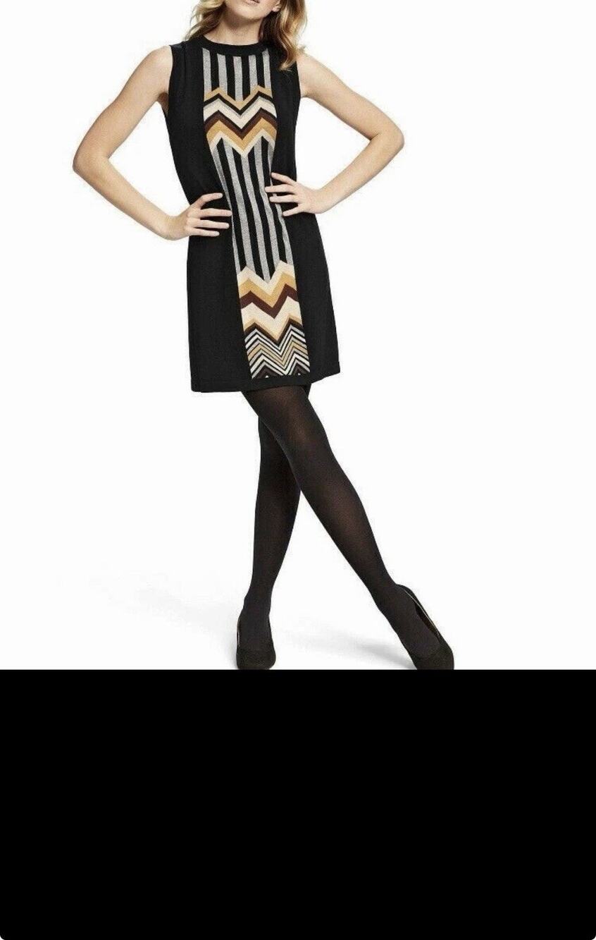 MISSONI for Target 20th Anniversary Black Chevron Zig Zag Dress XS